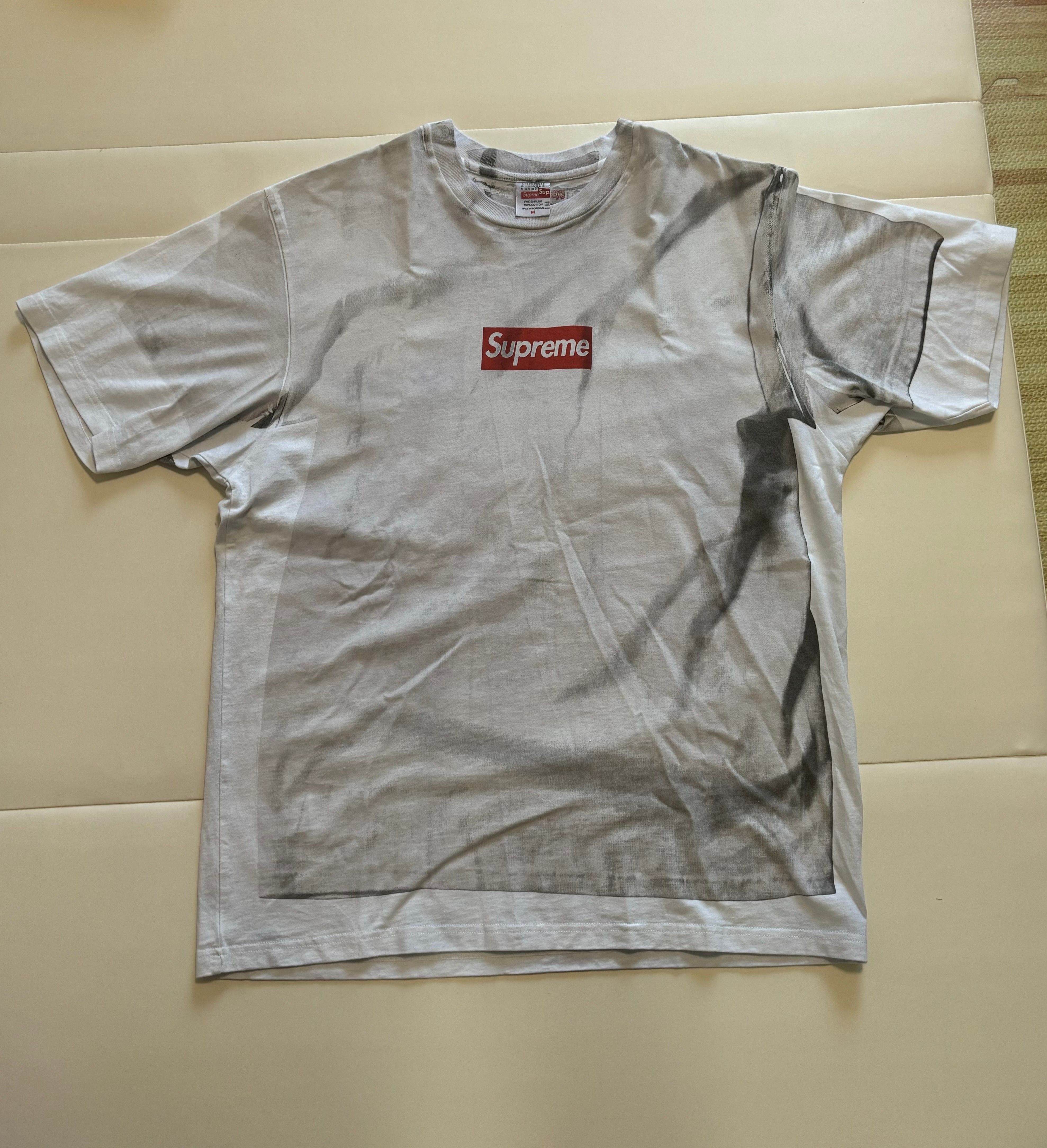 Supreme x MM6 Maison Margiela Box Logo Tee "White"