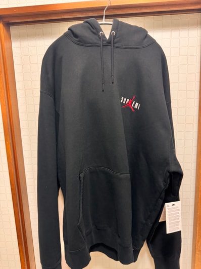 Supreme x Jordan Hooded Sweatshirt "Black"