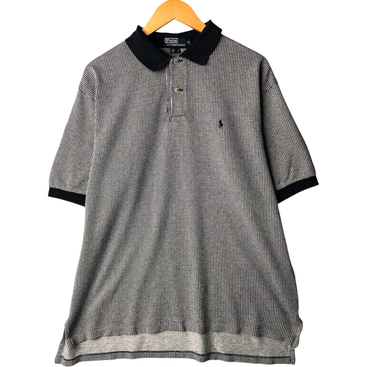 古着 ラルフローレン Ralph Lauren POLO by Ralph Lauren 半袖 チェック ポロシャツ メンズXL相当/eaa570897