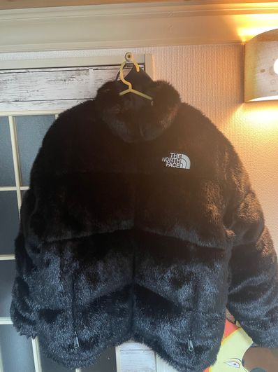 Supreme x The North Face Faux Fur Nuptse Jacket "Black"
