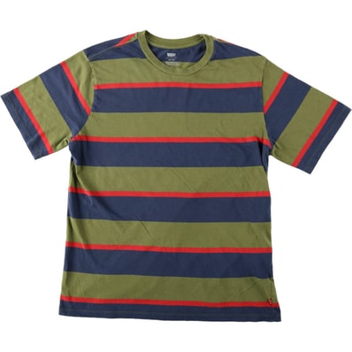 古着 リーバイス Levi's RELAXED マルチボーダー 半袖 ボーダーTシャツ メンズM相当/eaa672079