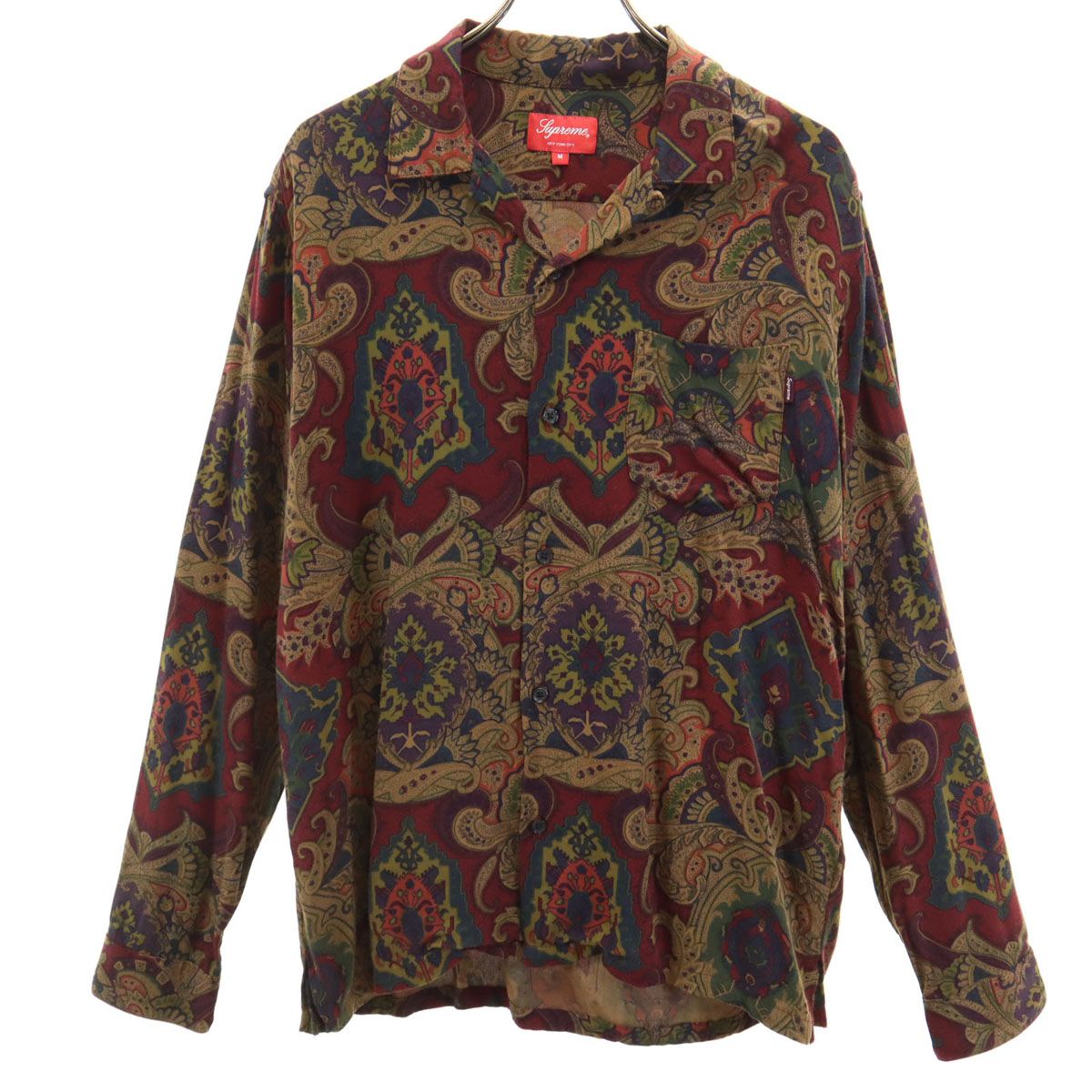Supreme 15AW 長袖 オープンカラーシャツ