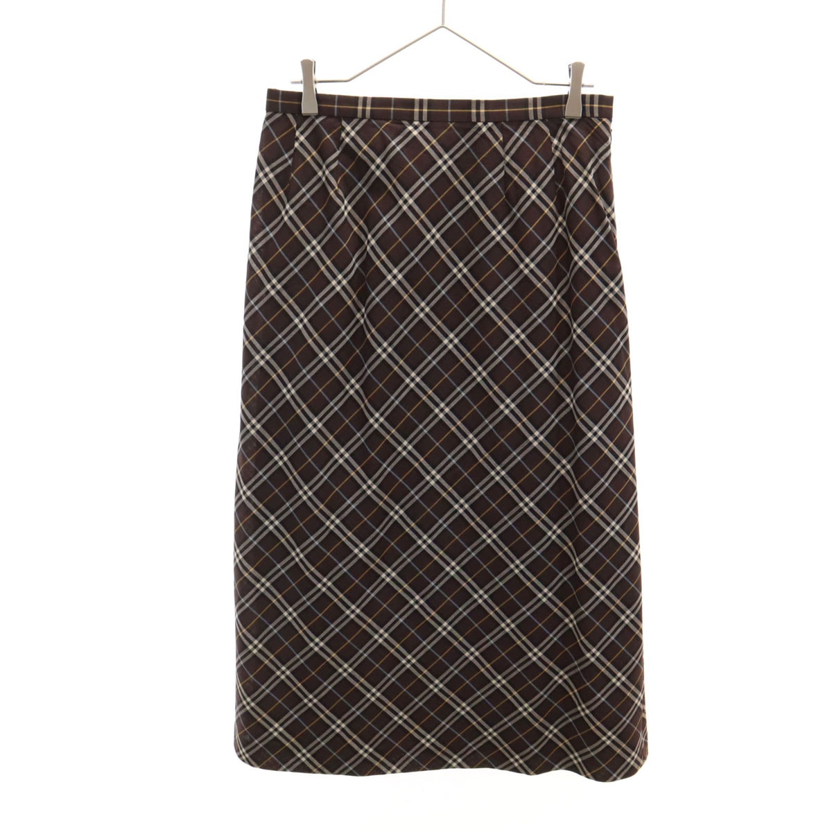 BURBERRY LONDON バーバリー ロンドン チェック柄 ロングスカート 15 ブラウン 三陽商会