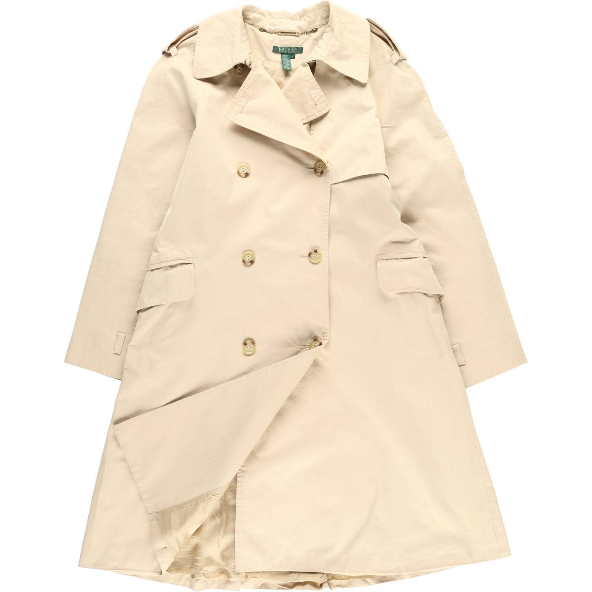 古着 ラルフローレン Ralph Lauren LAUREN ローレン トレンチコート レディースL相当/eaa618489