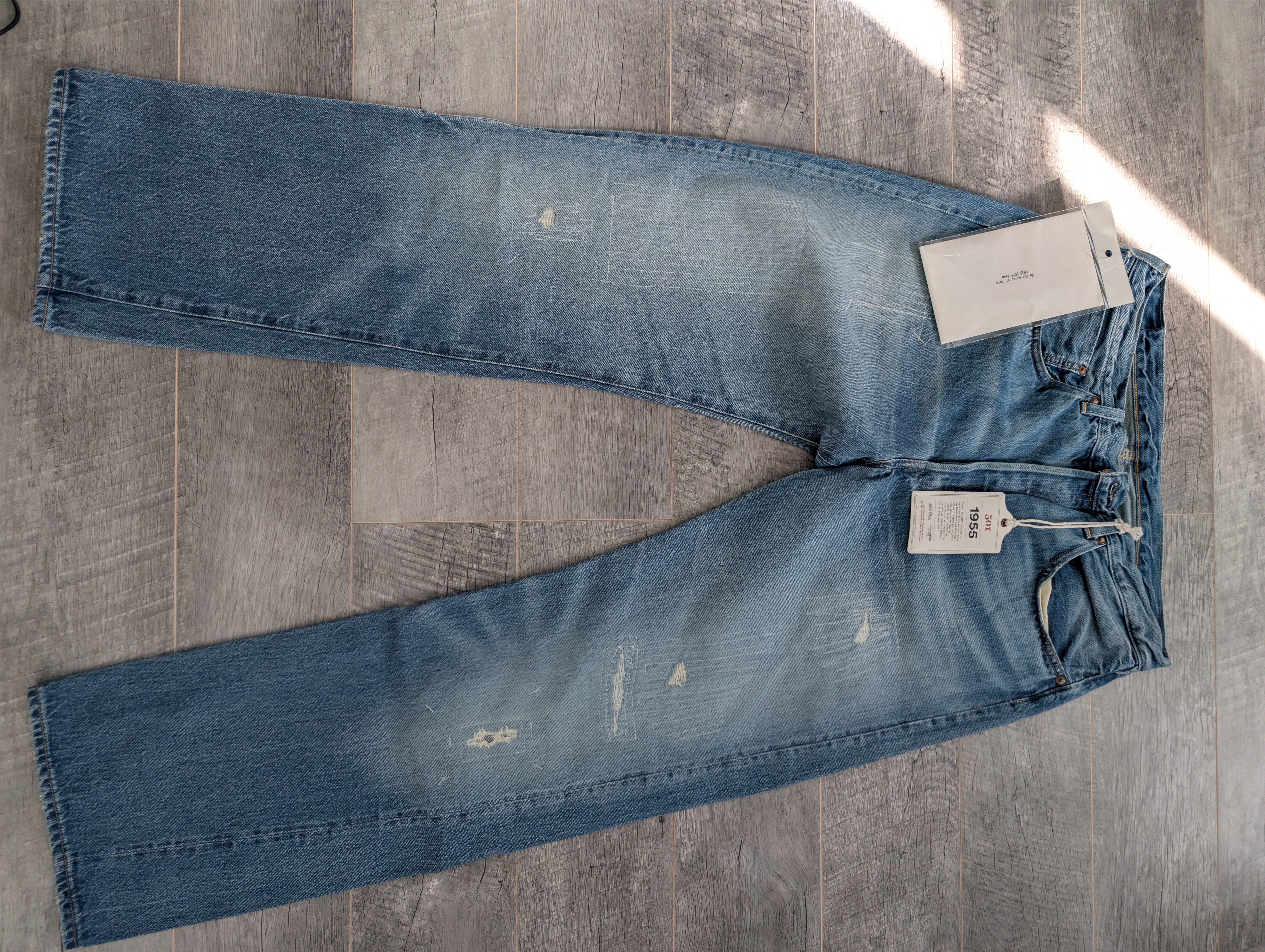 LEVI'S VINTAGE CLOSING/リーバイスヴィンテージクロージング/LVC/501XX/55年モデル/デニムパンツ/ジーンズ/ダメージ/34インチ/アメカジ/木村拓哉/キムタク/河合郁人/さらば青春の光森田/浜田雅功