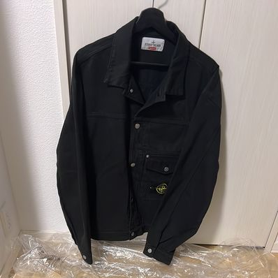 Supreme / Stone Island Denim Trucker Jacket "Black"