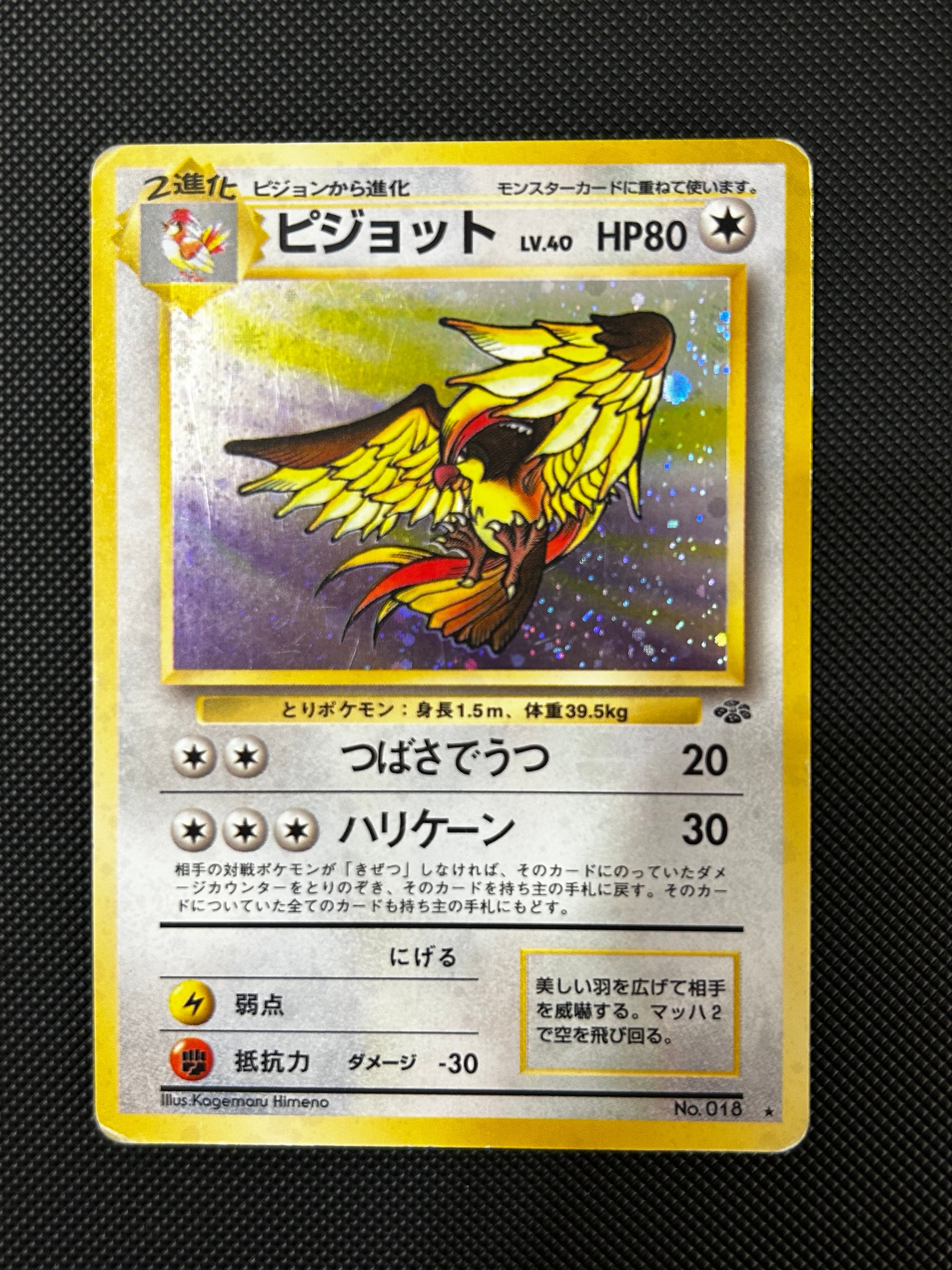 ピジョット R: 旧裏 [PMCG2 No.018](拡張パック「ポケモンジャングル」)