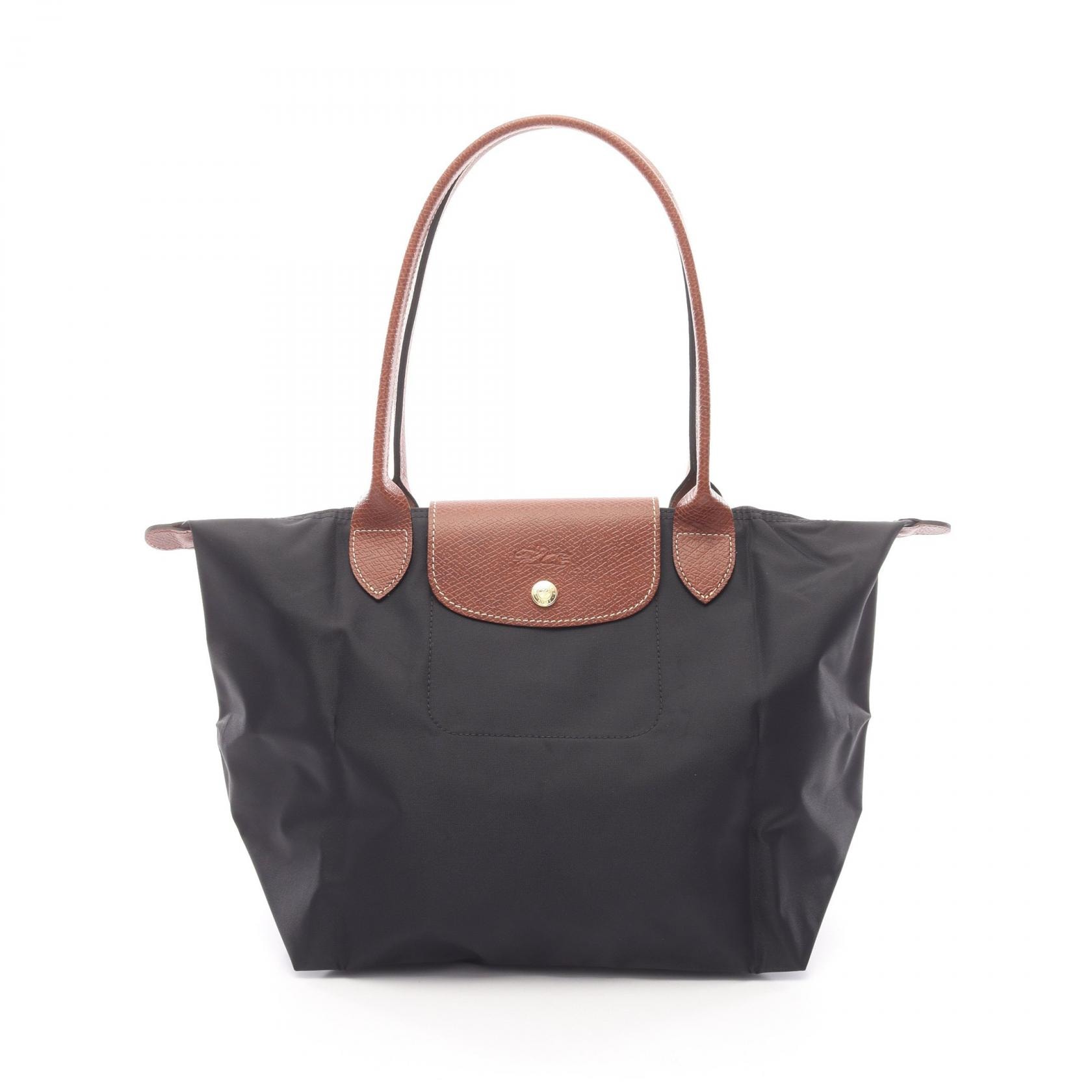 ロンシャン Longchamp LE PLIAGE ORIGINAL M ル プリアージュ オリジナル M トートバッグ バッグ キャンバス レザー レディース ブラック系 / ブラウン系 L2605089001 【新品】