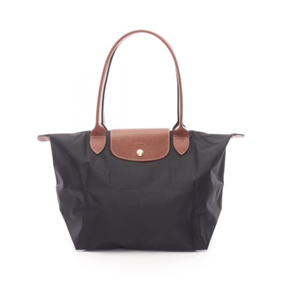 ロンシャン Longchamp LE PLIAGE ORIGINAL M ル プリアージュ オリジナル M トートバッグ バッグ キャンバス レザー レディース ブラック系 / ブラウン系 L2605089001 【新品】
