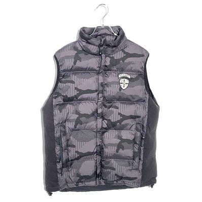 STUSSY CAMO PADDED VEST Black