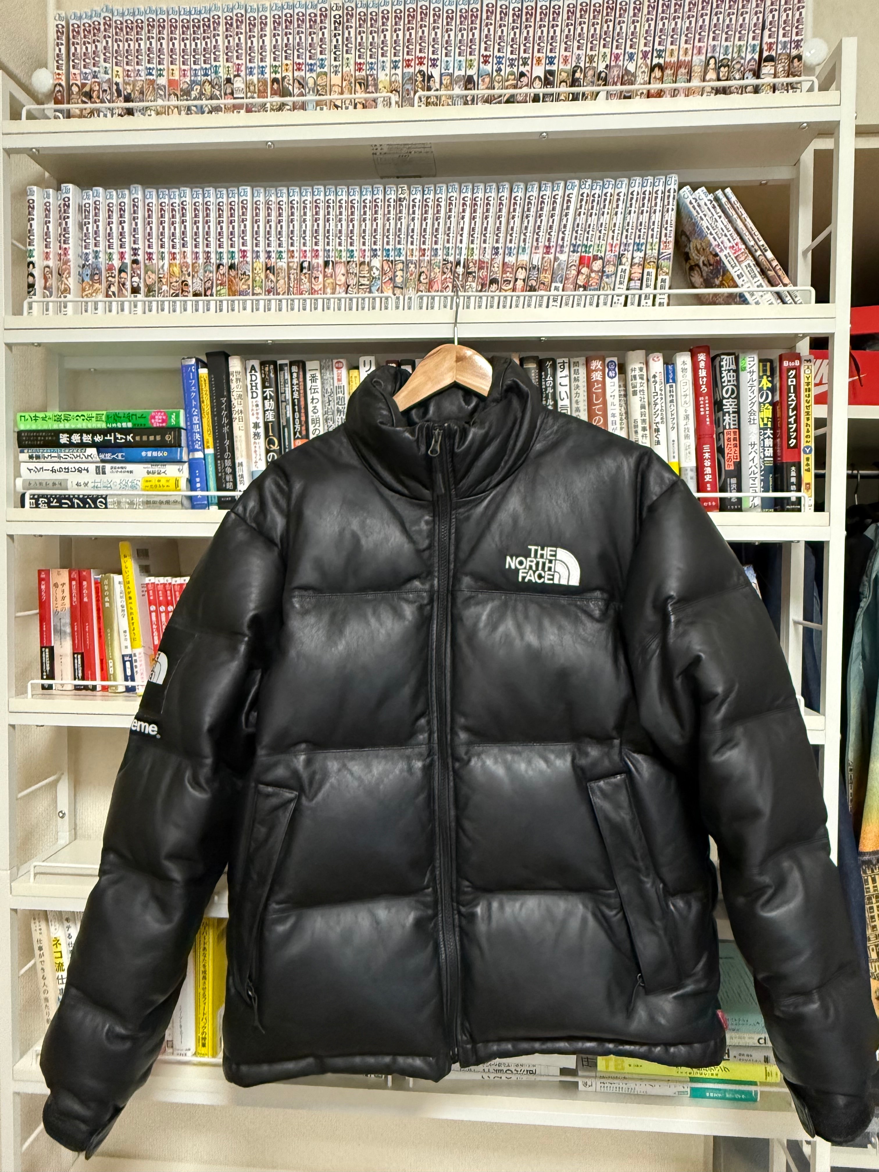 Supreme x The North Face Leather Nuptse Jacket "Black"
