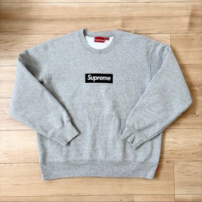 Supreme Box Logo Crewneck "Heather Grey" (22FW)