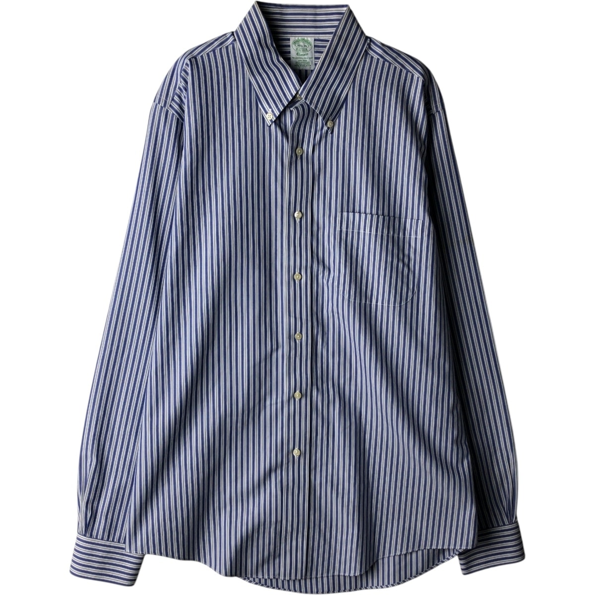 古着 ブルックスブラザーズ Brooks Brothers Est.1818 CLASSIC マルチストライプ 長袖 ボタンダウンストライプシャツ メンズL相当/eaa619036