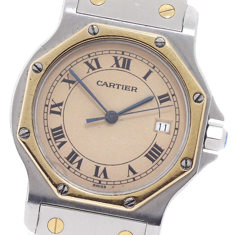 カルティエ サントスオクタゴン LM W2001583 メンズ 【中古】