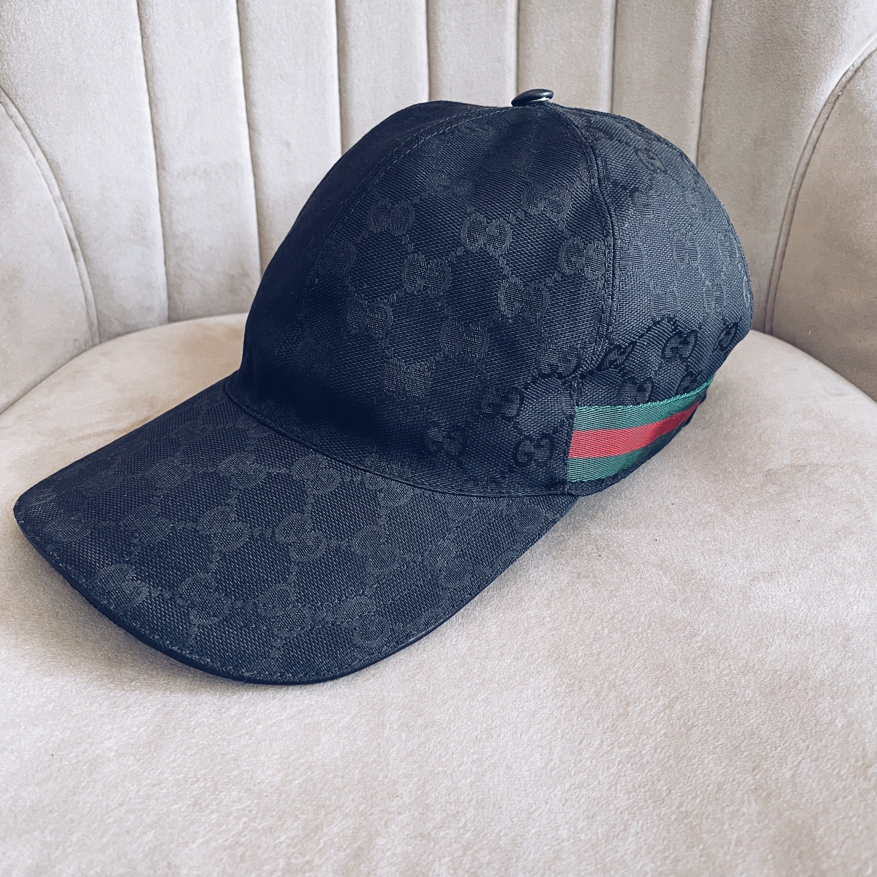 GUCCI Original GG Canvas Baseball Cap "Black"