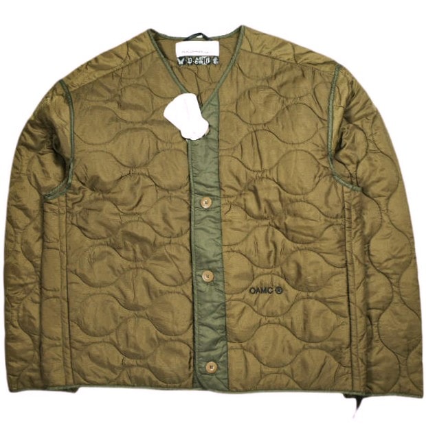 OAMC PEACEMAKER オーエーエムシー ピースメーカー 25AW COMBAT LINER コンバットライナー PCM2OJ01A-NY001-06 L BEIGE キルティング ジャケット アウター g25604