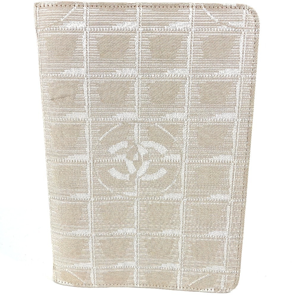シャネル CHANEL ロゴ システム手帳 ニュートラベルライン  ステーショナリー  ヴィンテージシャネル Vintage Chanel 手帳カバー ナイロンキャンバス ベージュ