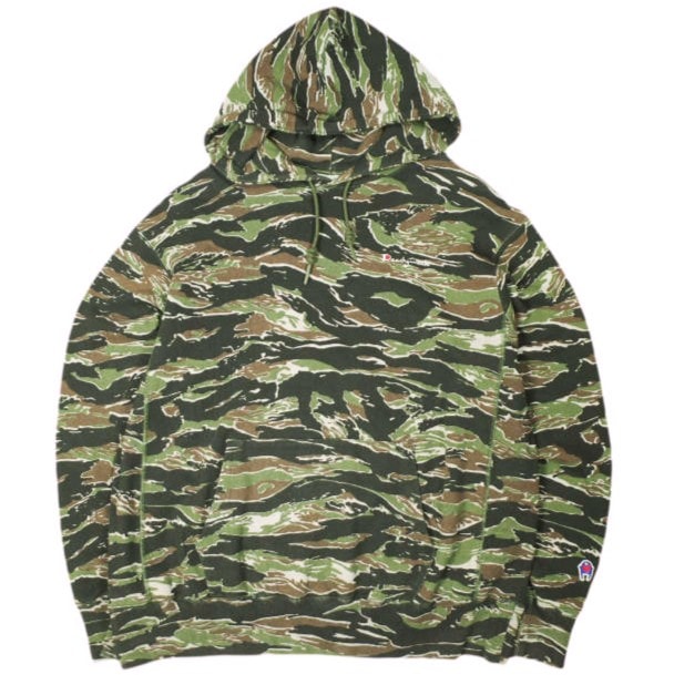 READYMADE レディメイド 21AW 日本製 PIONCHAM SWEAT HOODIE ピオンチャム スウェット フーディー RE-CO-CM-00-00-196 L CAMO 裏毛 プルオーバー パーカー トップス g26739