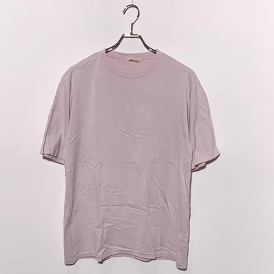 AURALEE LUSTER PLAITING TEE Pink