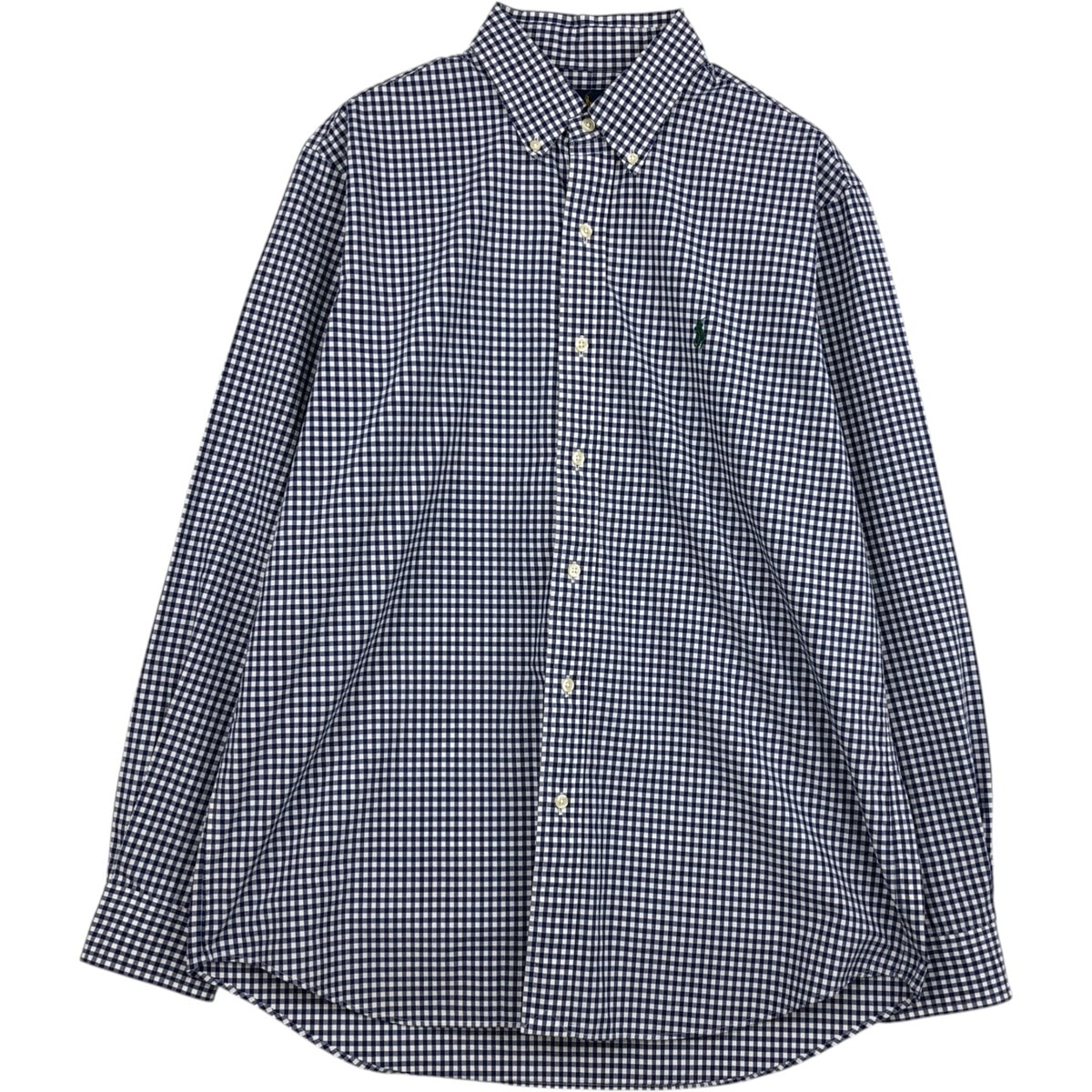 古着 ラルフローレン Ralph Lauren CLASSIC FIT ギンガムチェック 長袖 ボタンダウンチェックシャツ メンズL相当/eaa629062