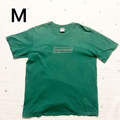 Supreme KAWS Chalk Logo Tee "Light Pine"