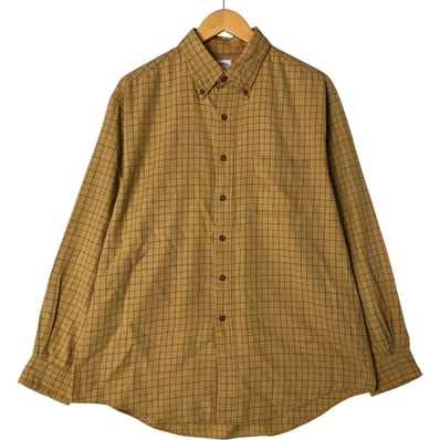 古着 ブルックスブラザーズ Brooks Brothers 346 長袖 ボタンダウンチェックシャツ メンズL相当/eaa555621