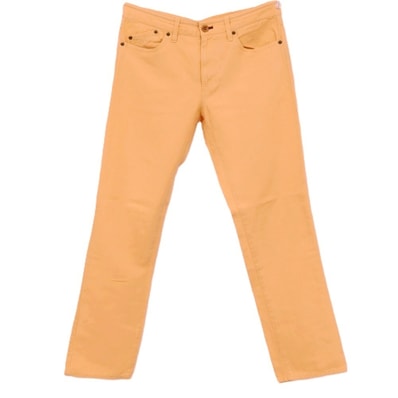 【中古】ポールスミスコレクション PAUL SMITH COLLECTION コットンリネン 5ポケットパンツ オレンジ【サイズL】【メンズ】