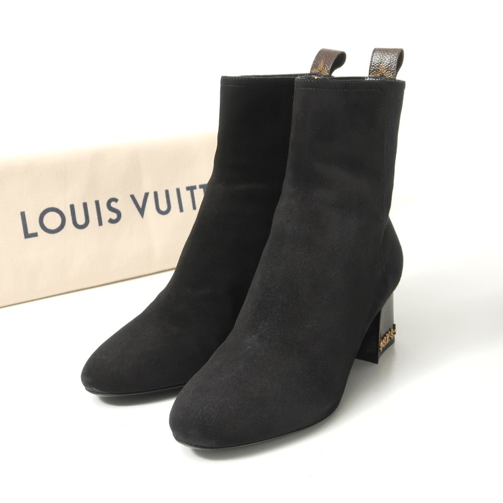 LOUIS VUITTON ルイ・ヴィトン ギャビー ブーツ サイズ37 1/2 スエード ショートブーツ 靴 ブランド古着【中古】20260112/RA7099