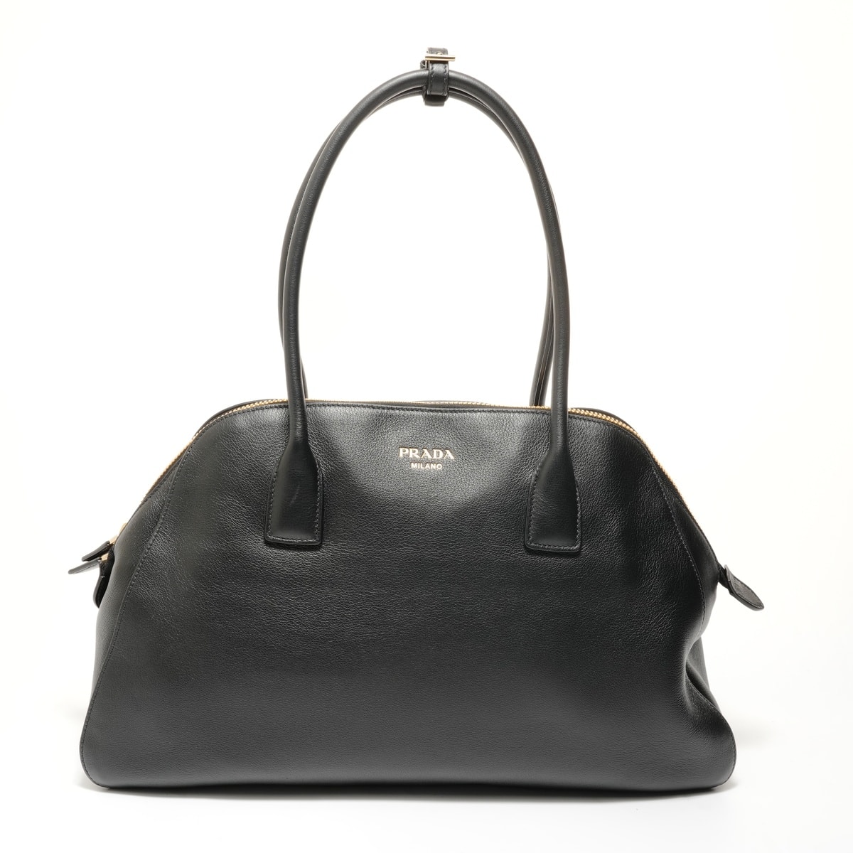 プラダ PRADA ソフトグレイン ショルダーバッグ【中古】