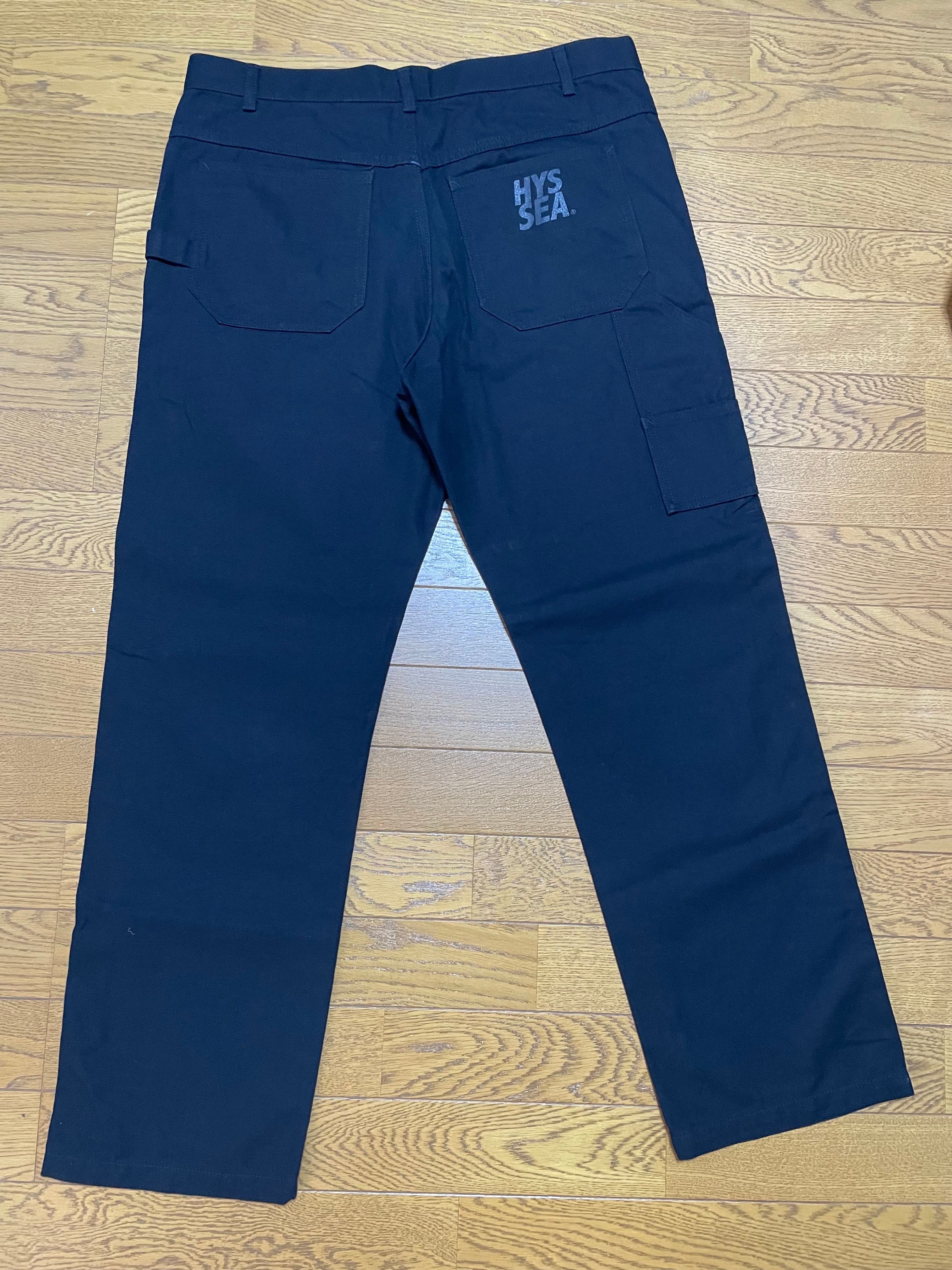 WIND AND SEA x HYSTERIC GLAMOUR Double Knee Painter Pants "Black"