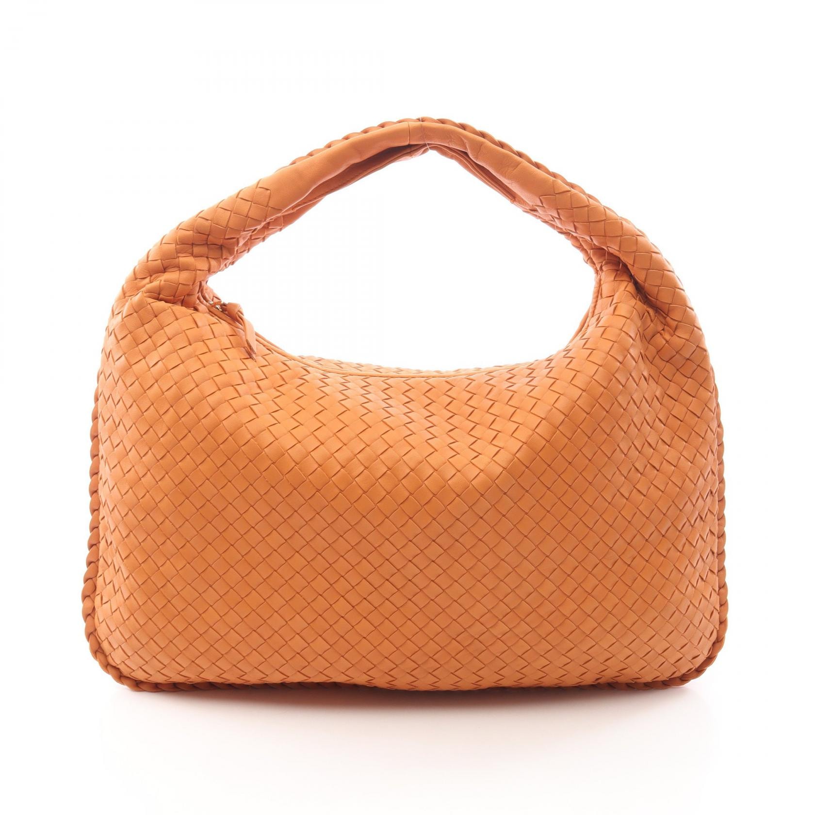 ボッテガヴェネタ BOTTEGA VENETA イントレチャート ショルダーバッグ バッグ レザー レディース ブラウン系 【中古】