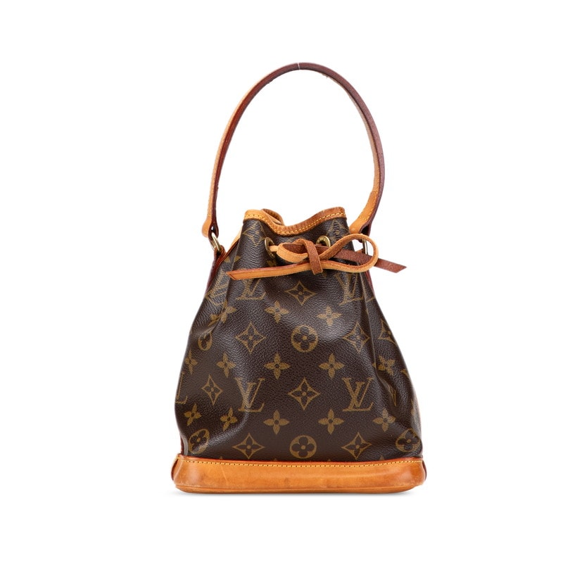 ルイ ヴィトン モノグラム ミニ ノエ ハンドバッグ M42227 ブラウン PVC レザー レディース LOUIS VUITTON 【中古】