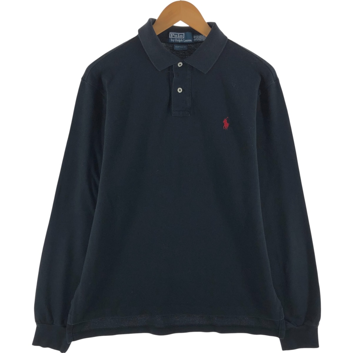 古着 ラルフローレン Ralph Lauren POLO by Ralph Lauren CUSTOM FIT 長袖 ポロシャツ メンズL相当/eaa528835