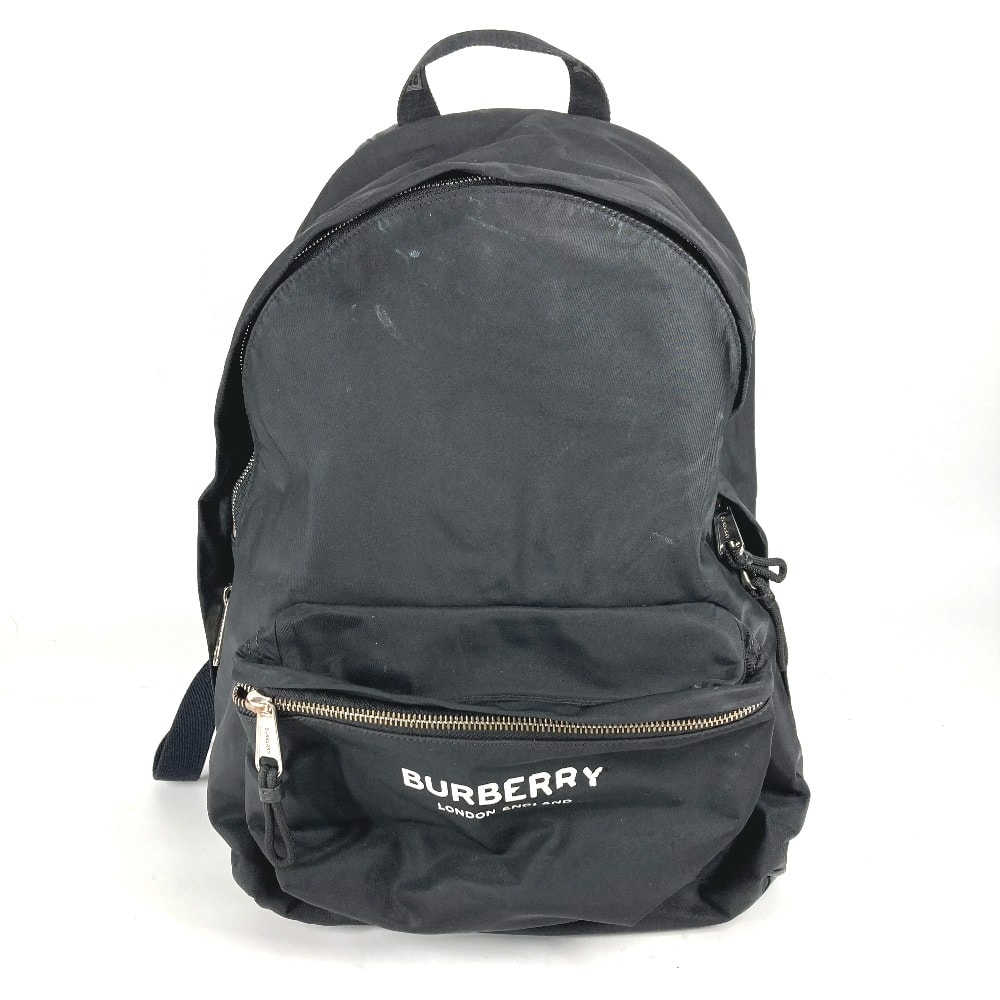 バーバリー BURBERRY ロゴ 8016109 バイカラー バックパック カバン リュックサック ナイロン ブラック
