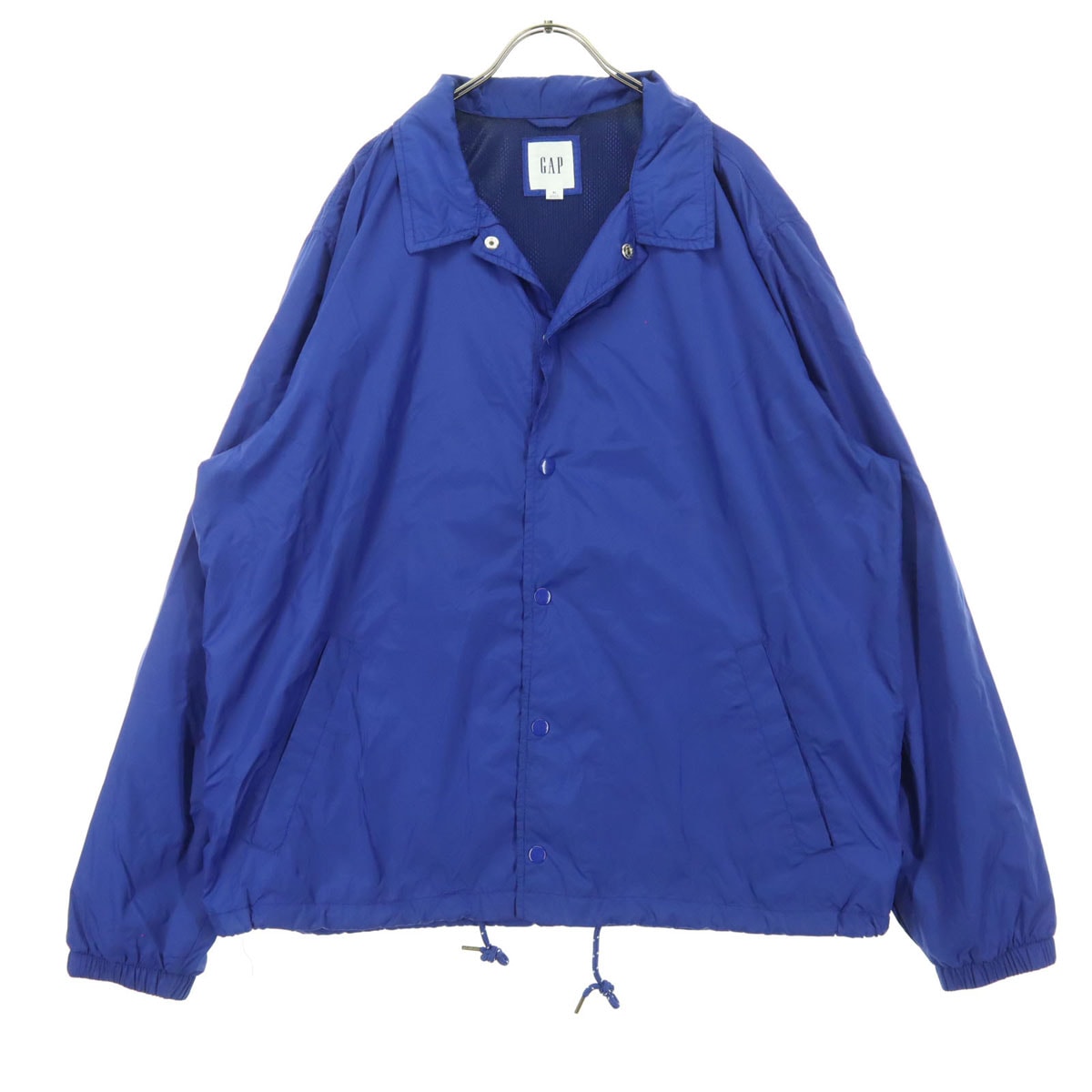 GAP ギャップ 長袖 コーチジャケット XL ブルー 裏メッシュ