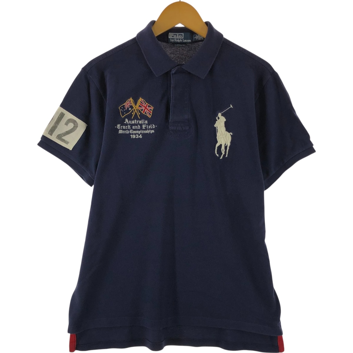 古着 ラルフローレン Ralph Lauren POLO by Ralph Lauren CUSTOM FIT ビックポニー 半袖 ポロシャツ メンズL相当/eaa551526