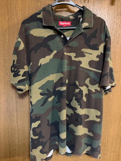 Supreme Washed Camo Polo "Woodland Camo"