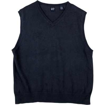 古着 90年代 ギャップ GAP オールドギャップ Vネック コットンニットベスト メンズXL相当 ヴィンテージ/rab181080