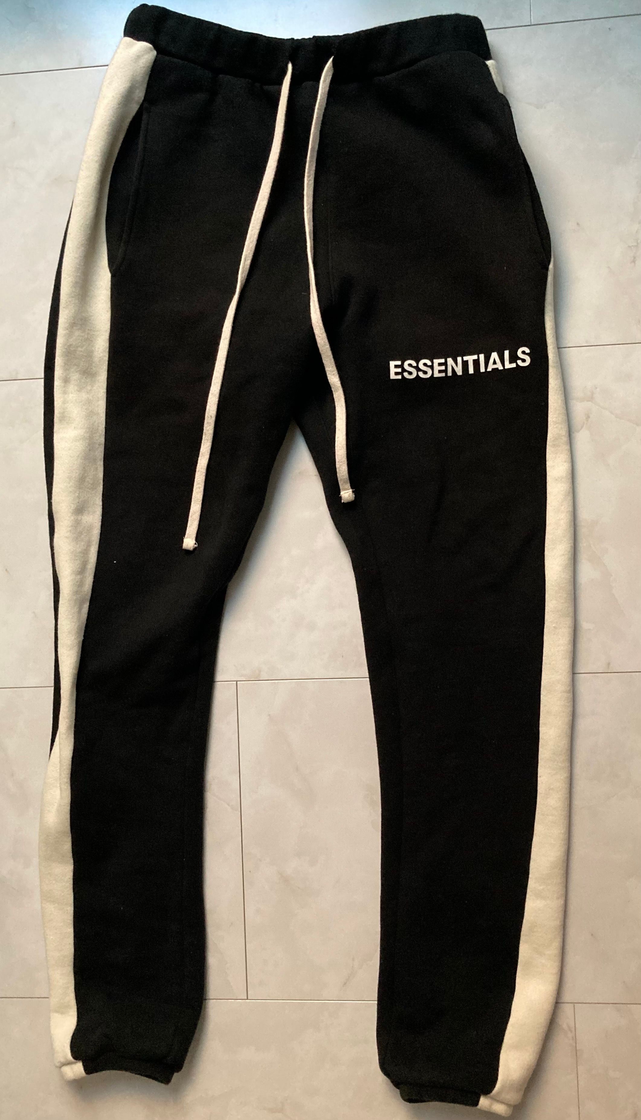 FEAR OF GOD Essentials Side Stripe Sweatpants "Black"