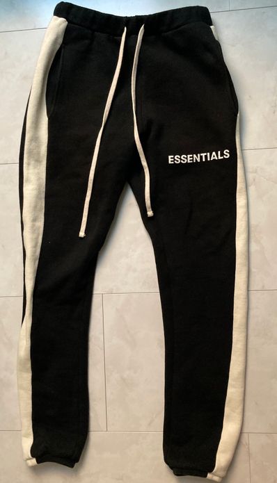 FEAR OF GOD Essentials Side Stripe Sweatpants "Black"