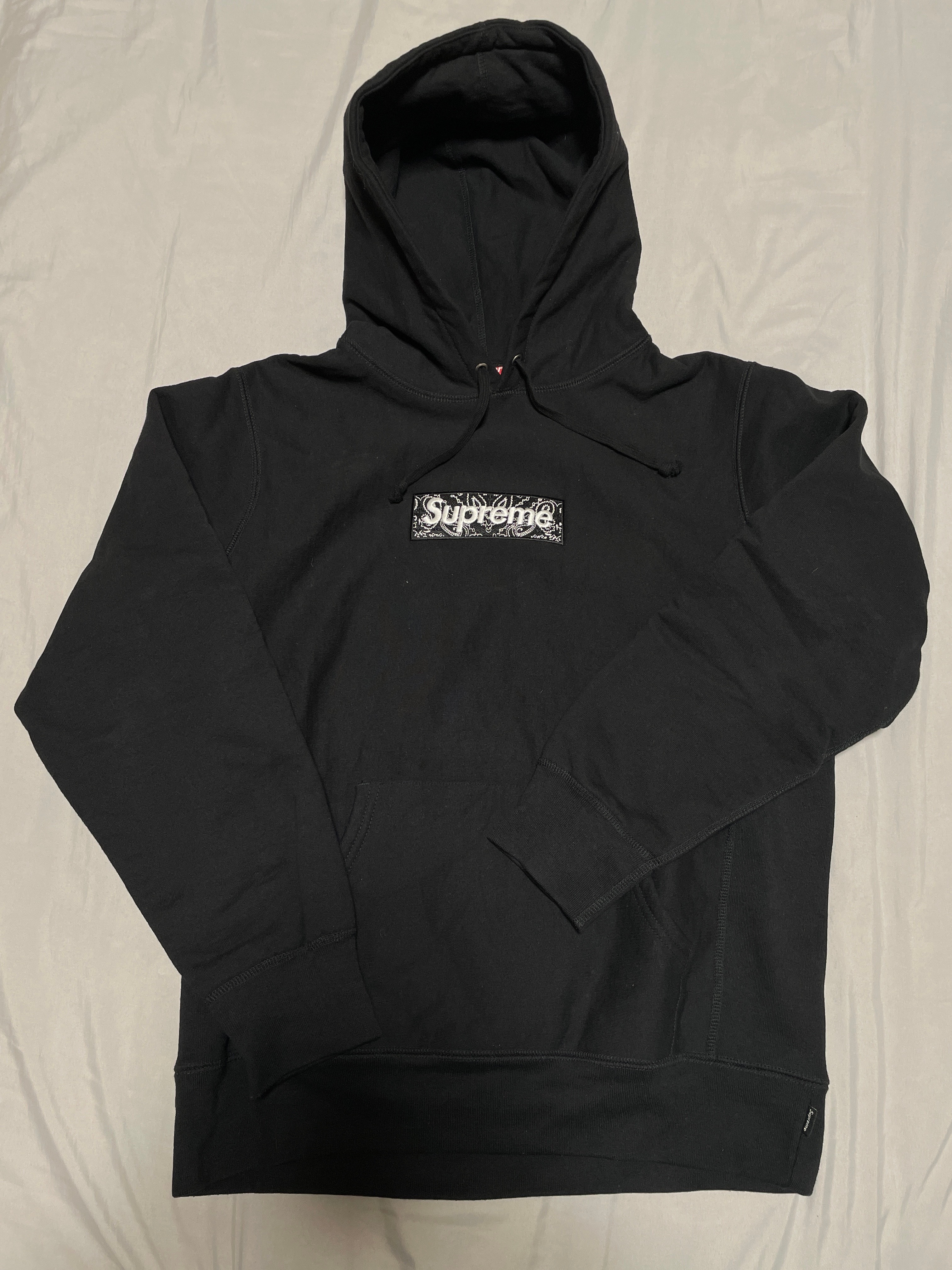 Supreme Bandana Box Logo Hooded Sweatshirt "Black"
