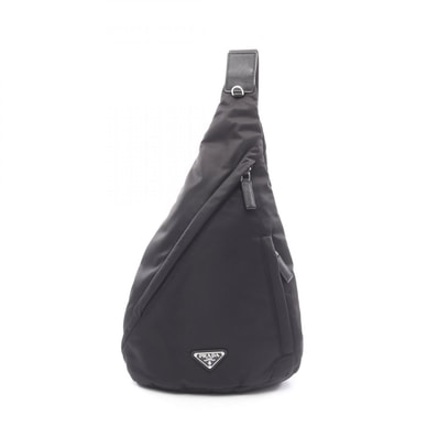 プラダ PRADA Re-Nylon ウエストバッグ ボディバッグ バッグ ナイロン メンズ ブラック系 2VZ092 【中古】