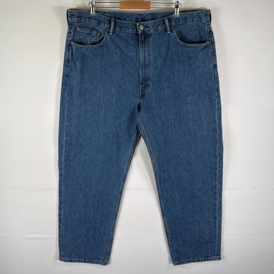 古着 リーバイス Levi's デニムパンツ 550 テーパード 5ポケット ジーンズ ジーパン 色落ち w44 L30 ブルー メンズ