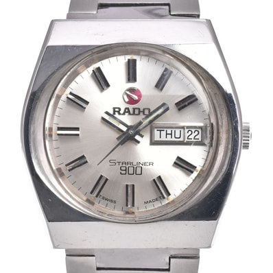 ラドー RADO 625.3084.4 STARLINER 900 デイデイト シルバー 自動巻き レディース 腕時計 K#150593