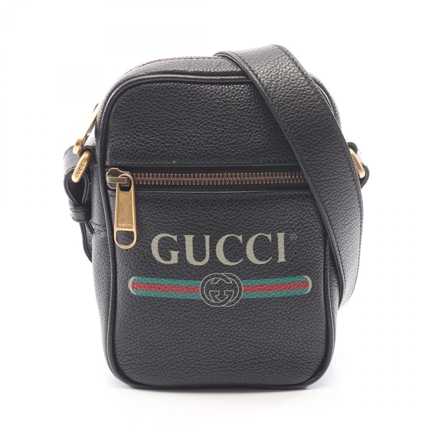 グッチ GUCCI ウェビングライン ショルダーバッグ バッグ レザー メンズ レディース ブラック系 / マルチカラー 574803 【中古】