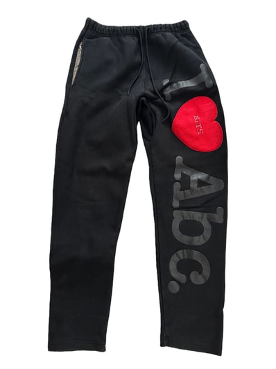 Kith x Advisory Board Crystals I <3 Abc Swarovski Sweatpant "Anthracite Black"