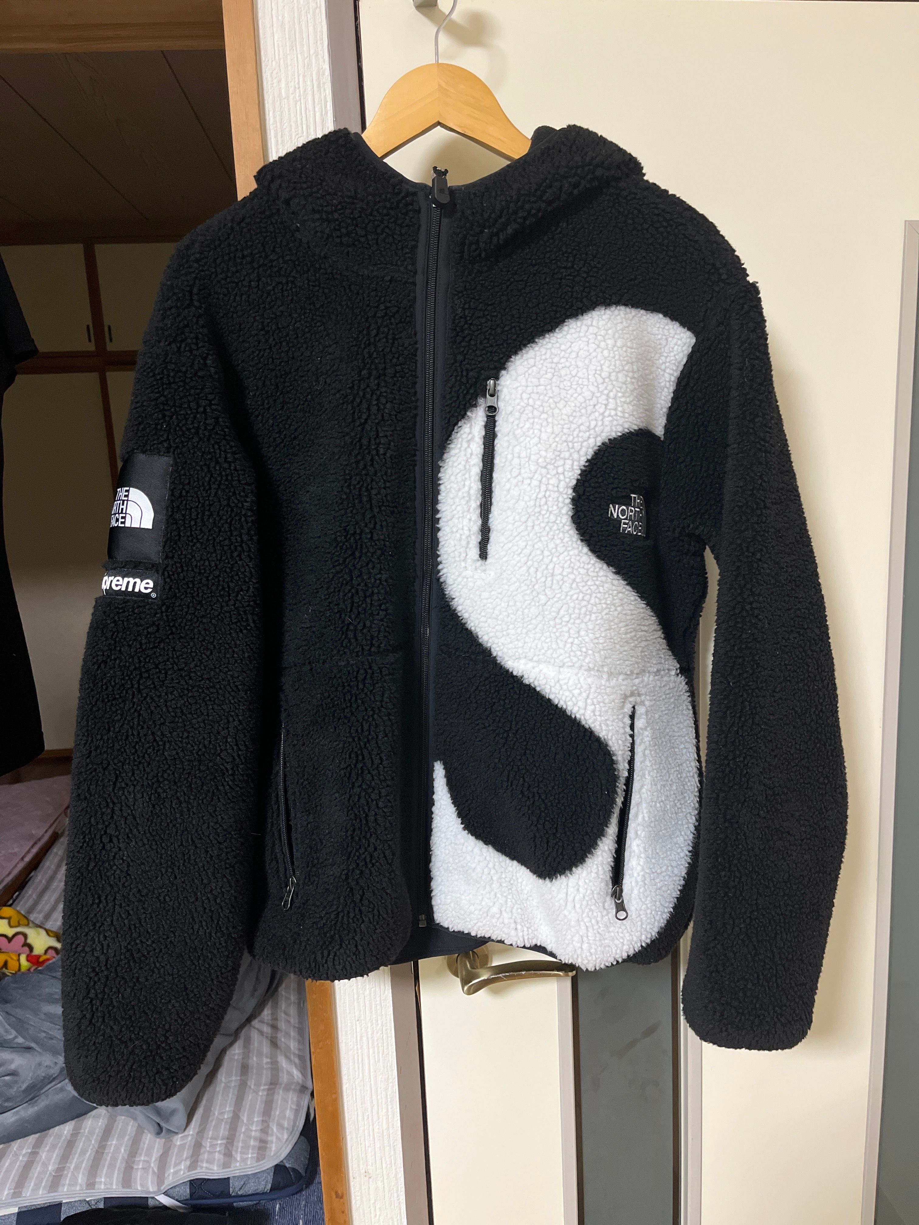 Supreme x The North Face S Logo Hooded Fleece Jacket "Black"