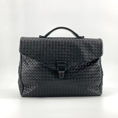 BOTTEGAVENETA(ボッテガヴェネタ) イントレチャート レザー 113095 ブリーフケース ブラック