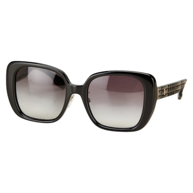 バーバリー HELENA エレナ スクエア サングラス BE4371F ブラック プラスチック レディース BURBERRY 【中古】