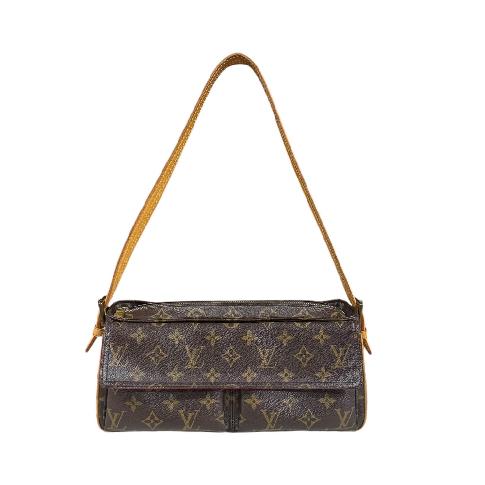 ルイヴィトン ヴィバシテMM モノグラム ショルダーバッグ モノグラムキャンバス M51164 ブラウン レディース LOUIS VUITTON  中古